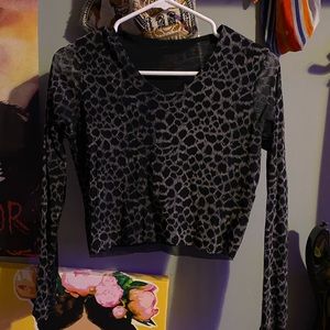 Black Mesh Top!